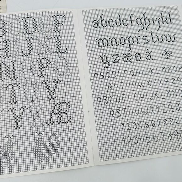 Eva Rosenstand Alphabet Cross Stitch Pattern Book Monogram Children Kids Vintage - Picture 12 of 15